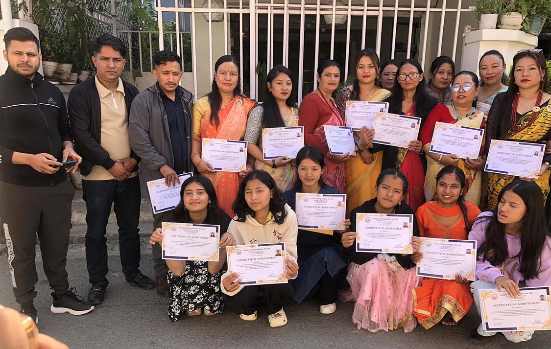 Training Completion and Certificate Distribution Program