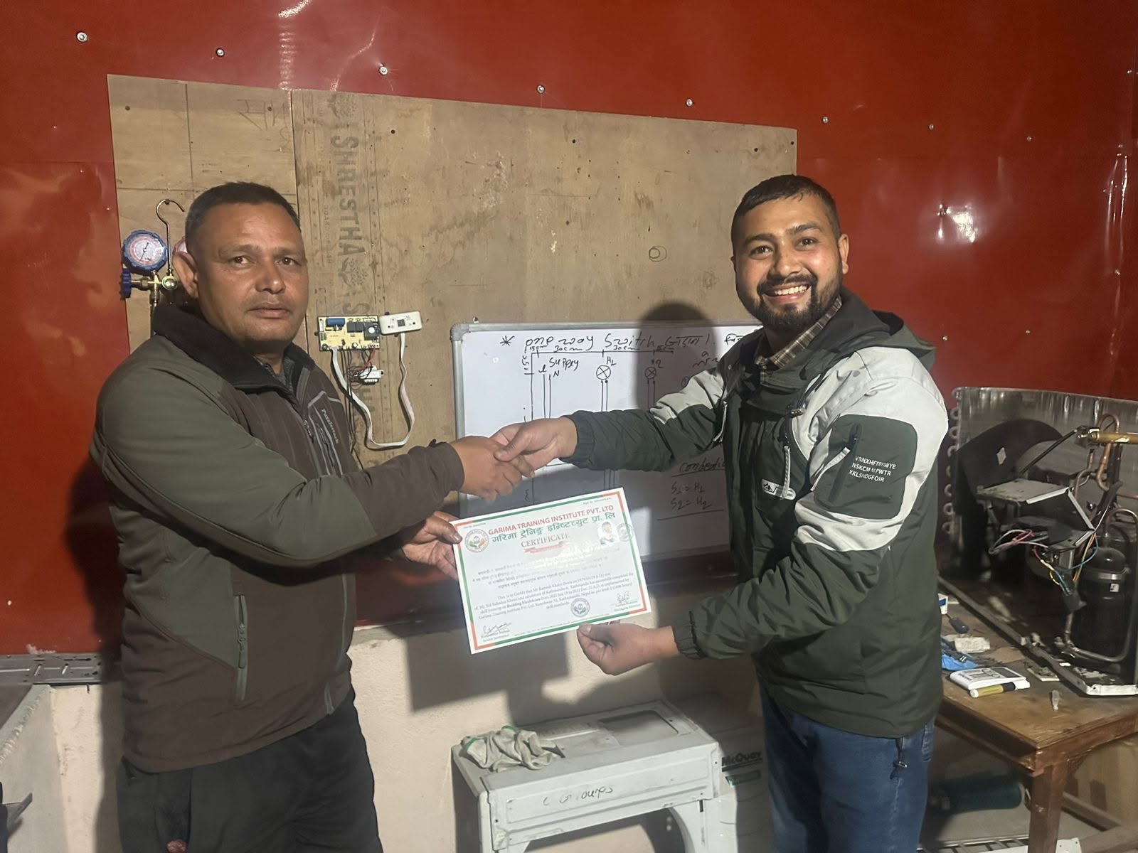 Training Completion and Certificate Distribution Program